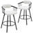 Modern Upholstered Counter Stool With Arms And Backrest With Footrest Metal Frame, Counter Height Bar Stool For Kitchen Island, Coffee Bar.-2000285625
