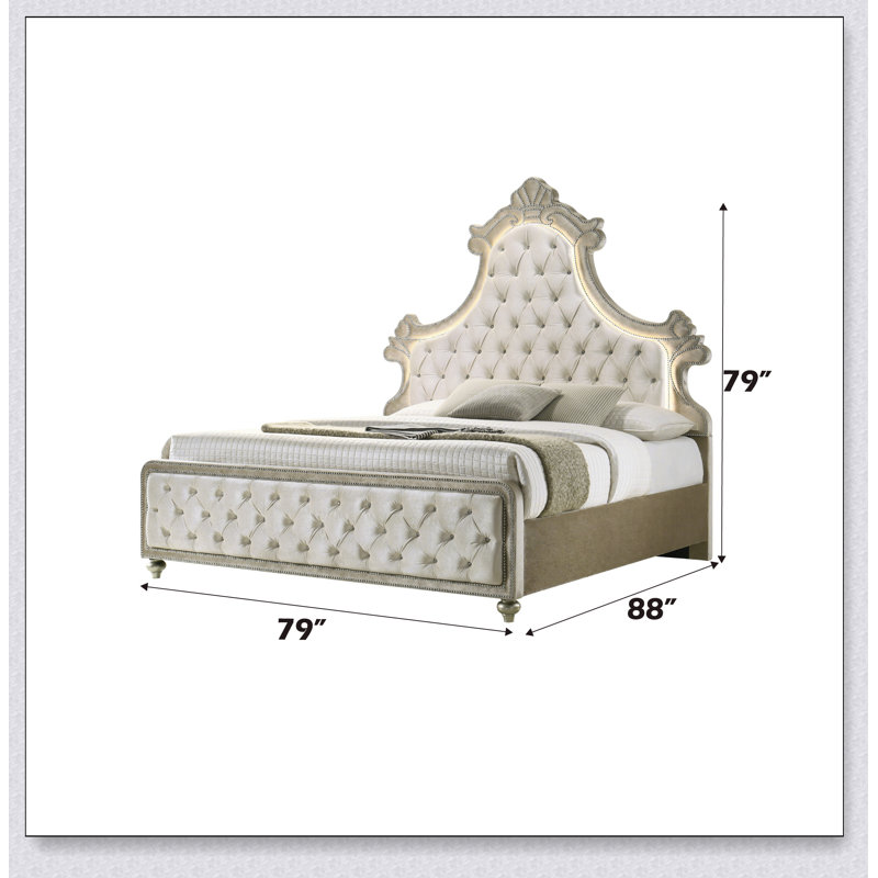 Lit en velours Ek Lucienne