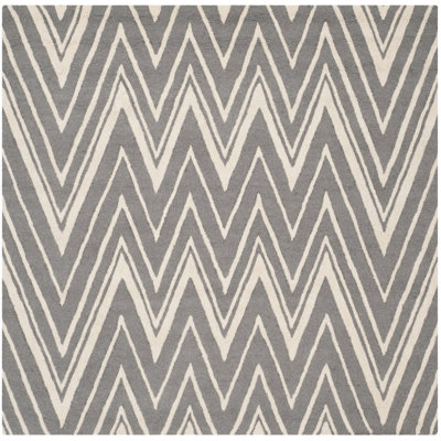 Ellicott Hand Tufted Wool Chevron Rug