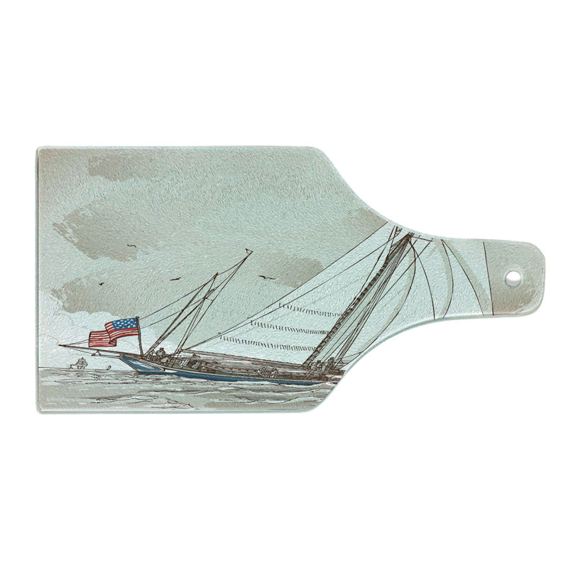 Planche à découper en verre trempé Ambesonne