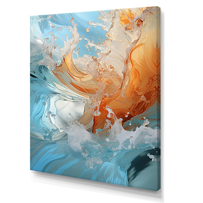Jaeleah Beach, Oceanic Rhythms, impression sur toile, H 32 po x l 24 po x P 1 po, Toile tendue