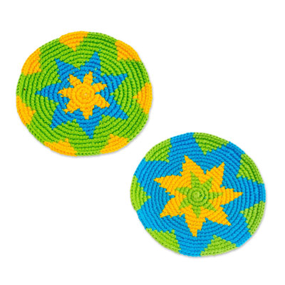 Cotton Round 6 Piece Coaster Set