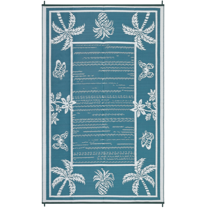Reversible Outdoor Stain Resistant Modern Area Rug Washable Camping Carpet for Deck Reversible, Stain Resistant, Modern Design, Washable, for Outdoor Use