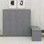 Grand lit escamotable avec bureau, tablettes et armoires