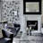 Della Black Floral Trail Wallpaper