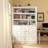 71'' H X 47'' W 9-Drawer White Bookcase With 3-Layer Shelf