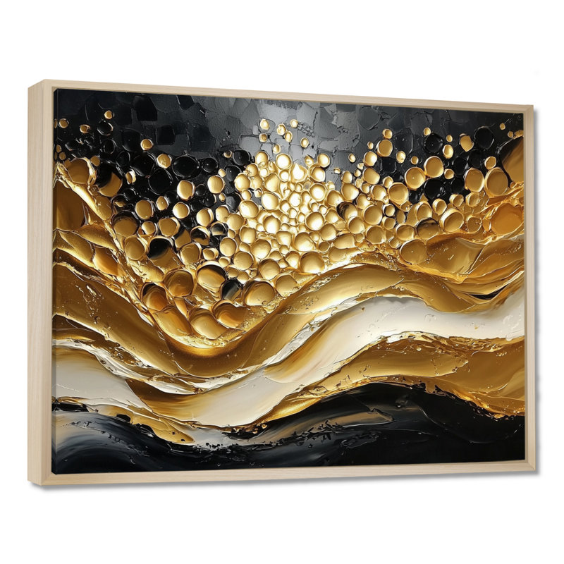 Almeida Golden Passage To Transitional Art III - Art sur toile transitionnel, H 16 po x l 32 po, Crème