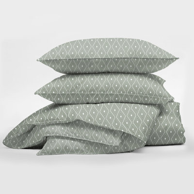 Samuel Diamonds Reversible Cotton Duvet Cover Set