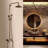Juno Modern Solid Brass Hand Held Shower Head With Brass Shower Set