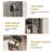 Vanity Desk with Mirror and Lights, Makeup Vanity with 5 Drawers and Hidden Jewelry Organizer-1448313202