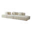 Canapé à combinaison piano, 2 sièges simples et 1 canapé en tissu Concubine-1173523449