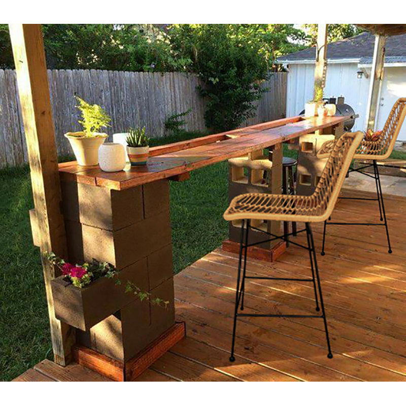 Deach Counter Stool with Metal Frame, Bar Stool (29.5” Seat Height)