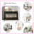 Modern Console Table With Striped Design, 2 Drawers And 2-tier Design-1846456589