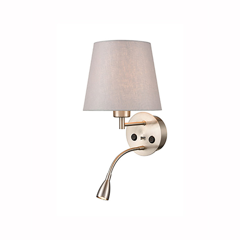Cogdell LED Armed Sconce, Grey