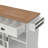 48" White Free-standing Kitchen Island