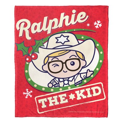 Warner Bros. A Christmas Story The Kid Silk Touch Throw Blanket, Cozy Holiday Decor, 50x60 Inches