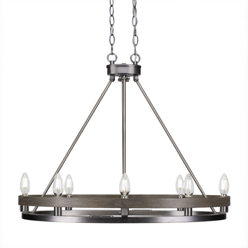 Lustre ovale 8 lumières Belmont