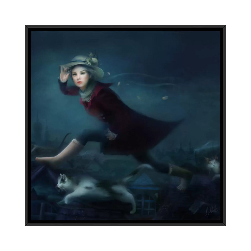 « felidae », impression sur toile, H 37 po x l 37 po x P 1,5 po, Toile avec cadre noir