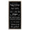 "Rules for Happy mariage", art mural sur toile flottante noire par Daphne Polselli