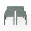 Ensemble de 3 tables basses Classic, table basse rectangulaire moderne avec 2 tables d'appoint, tables de bout, plateau de table épais de 1,8 pouce pour le salon, le bureau personnel, blanc-2146867233