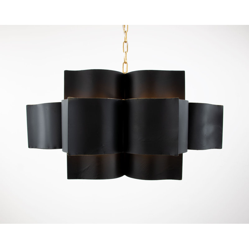 Lana 8 - Light Chandelier, Gold/Black