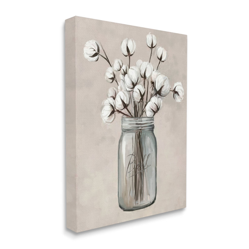 " Cotton Flower Jar Vase " by Ziwei Li, 20" H x 16" W x 1.5" D