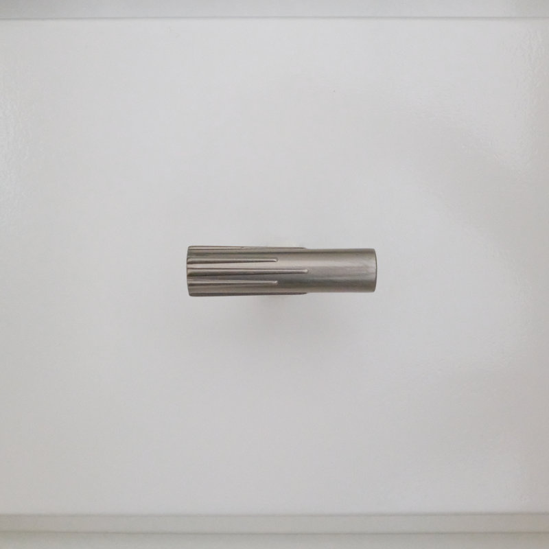 Sunburst Bar Knob, Satin Nickel