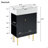 21.6"  Bathroom Vanity, Combo Cabinet, Bathroom Storage Cabinet, Single Ceramic Sink, Left Side Storage-541761055