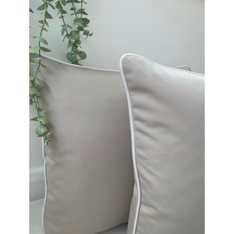 Abstract Square Cushion Cover, Taupe
