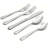 Oneida Tress Everyday 50 Piece Flatware Set, Dishwasher Safe, 5.40 LB, Metallic