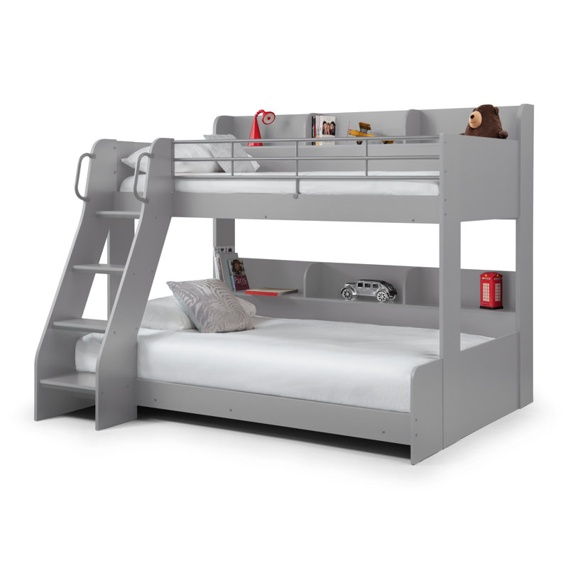 Abby Bunk Bed with Storage Included, Light Grey