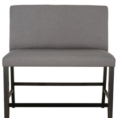 Barneveld Theartis Gray Upholstered Counter Bench