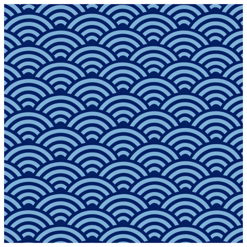 Tapisserie murale «Blue Wave», 68in H x80in W with 4 Grommets