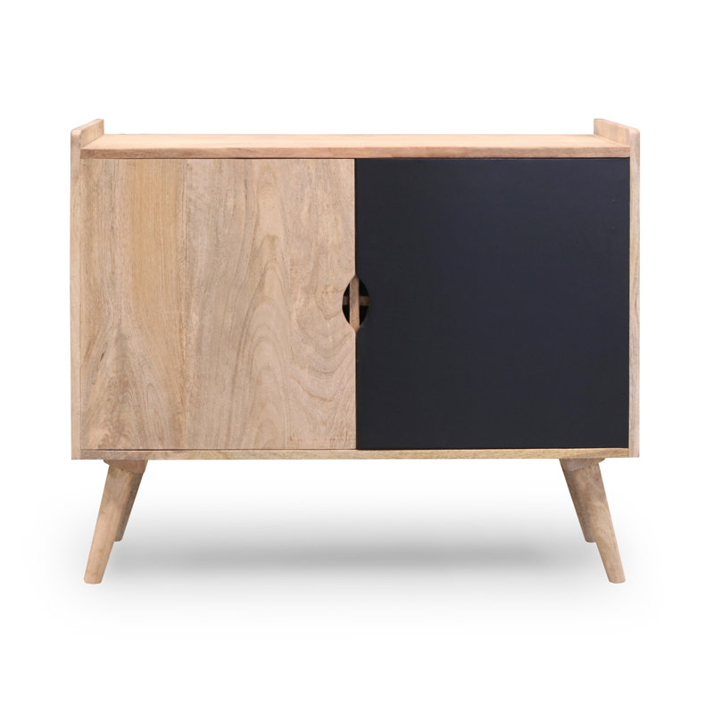 Nenita Sideboard, Brown/Black Door