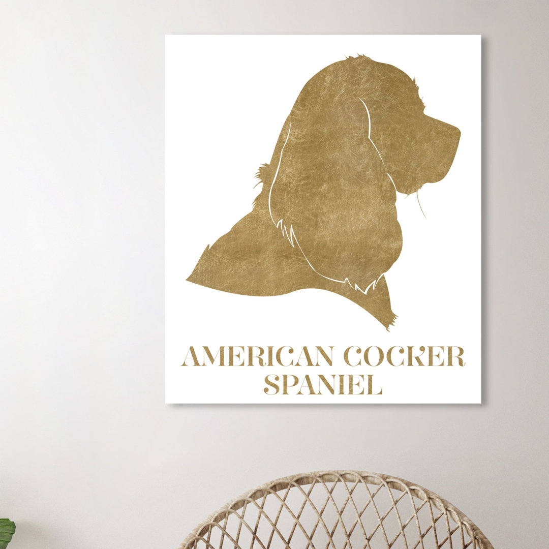 'American Cocker Spaniel' Graphic Art on Wrapped Canvas