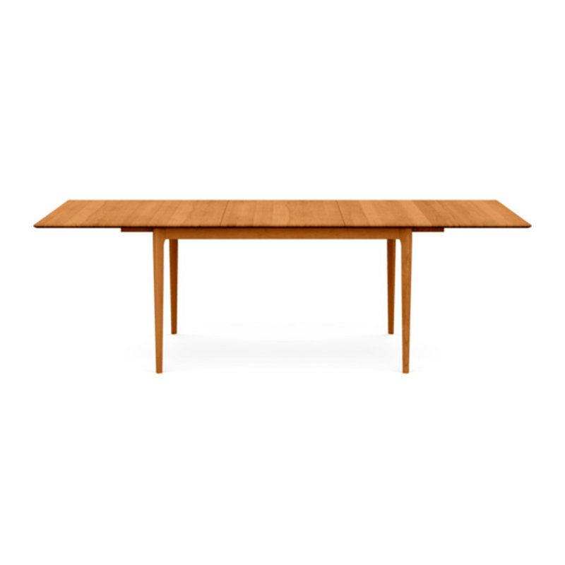 Table à rallonge à quatre pieds Sarah, L 66 po x l 42 po, Cerisier naturel