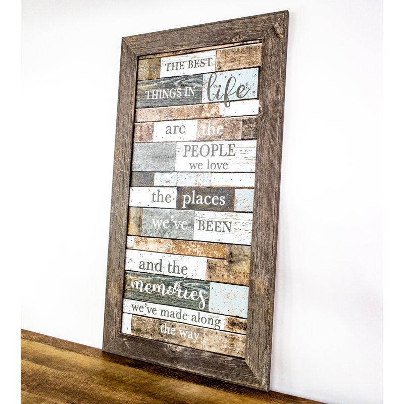 Family / Home The Best Things Blocking Vertical - cadre photo