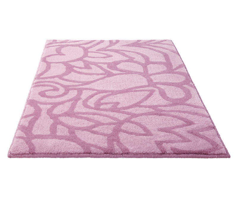 Flower Shower Bath Mat, 60cm W x 100cm D, Pink