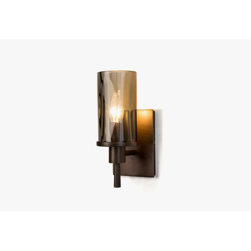 Fiammi 1 - Light Candle Wall Light, Oil Rubbed Bronze, Smoke