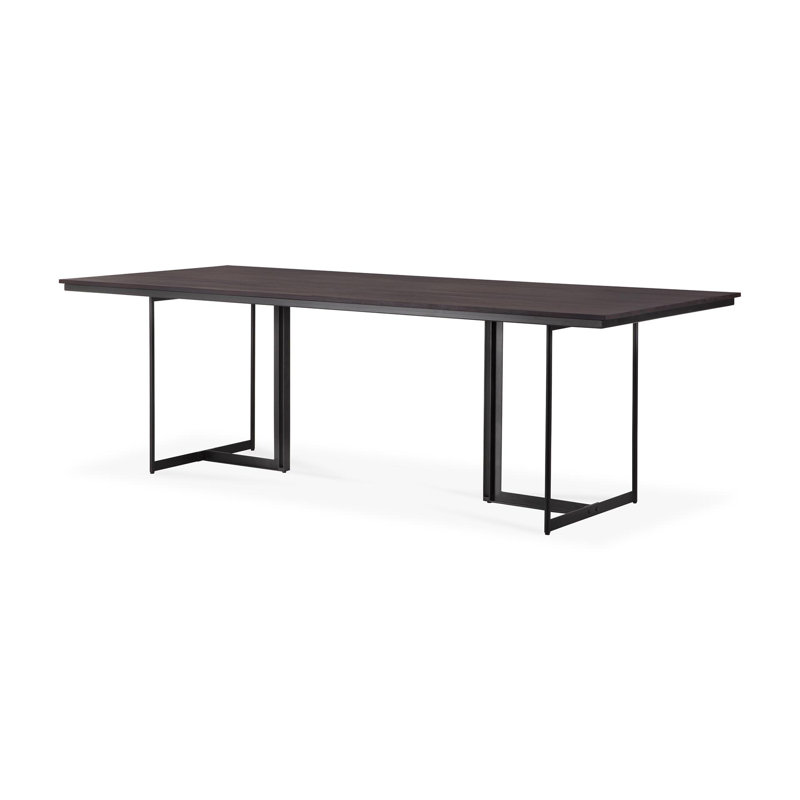 Tacet Solid Wood Double Pedestal Dining Table, 30" H x 94.5" L x 39.5" W