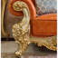 Fauteuil en cuir véritable capitonné European Luxury