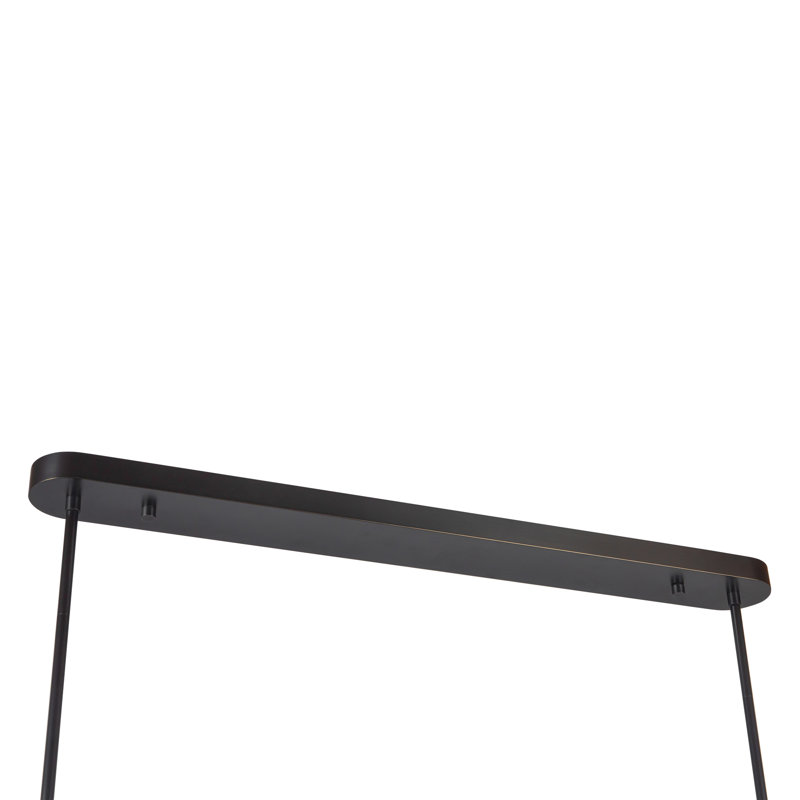 Anders 59-in Black dimmable LED Linear Pendant, Oil Rubbed Bronze