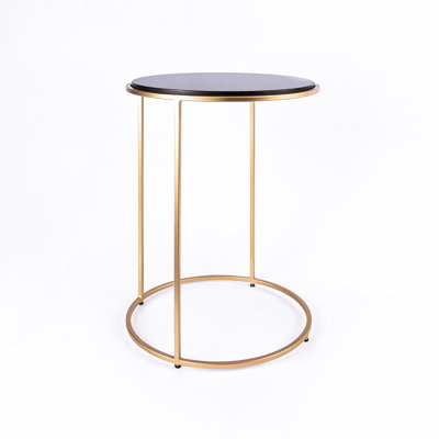Nikelle Marble Top End Table