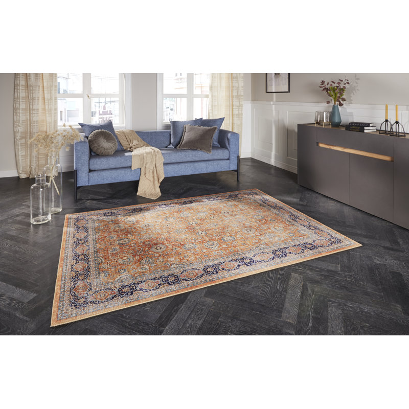 Keshan Maschad Tufted Golden Yellow Rug, Rectangle 120 x 160cm