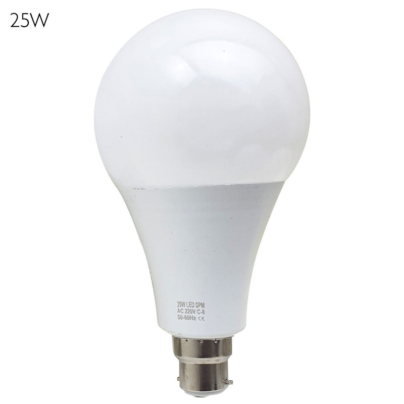 A60 LED B22 Bayonet Cap 5W Bulb, 25W