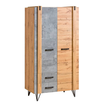 Rockwell 2 Door Manufactured Wood Wardrobe