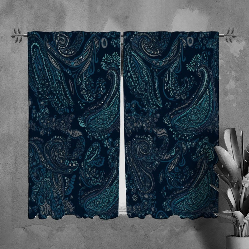 Paire de rideaux obscurcissant en polyester Sapphera, L 40 po x H 61 po