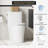 One-Piece Toilet, 16" Elongated Design with Side Flush System, Soft Close PP Seat Cover & Powerful Flush, Ready for Complete Bathroom Installation