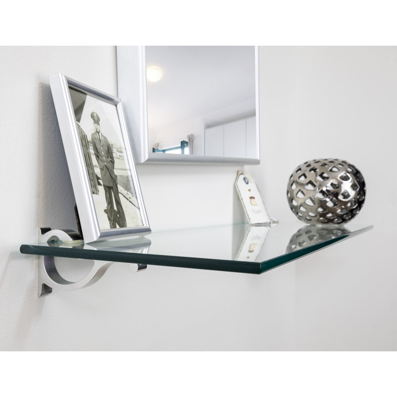 Arriella Bracket Shelf, Chrome, 3" H x 42" W x 10" D