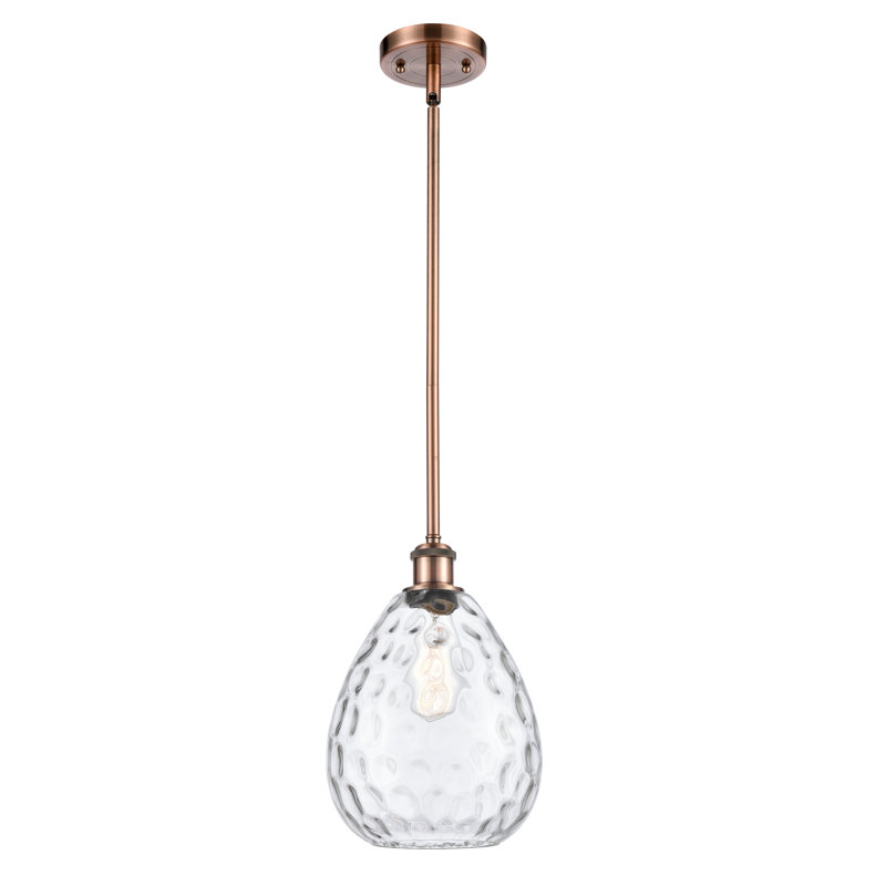 Jaron 1 - Light Single Pendant, Antique Copper, 3.5 Watt Vintage LED Bulb